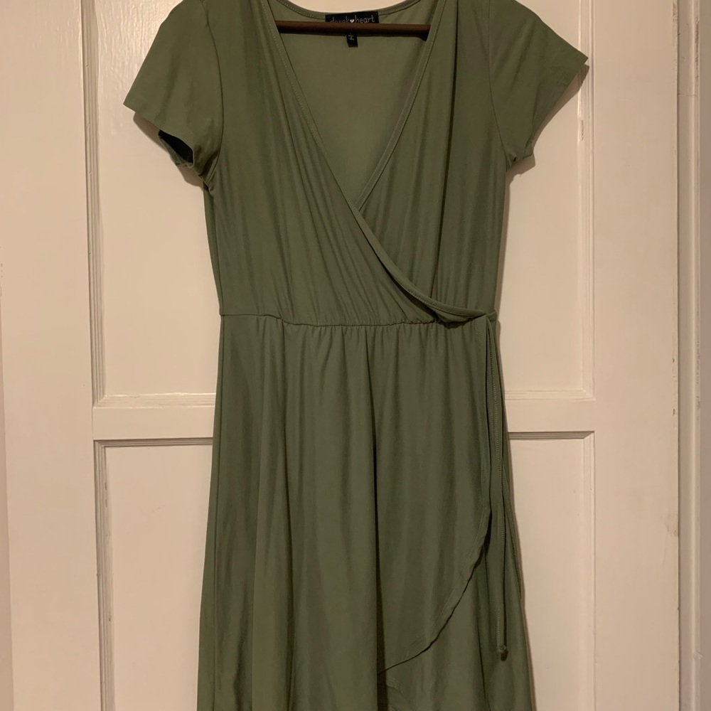 Olive green dress